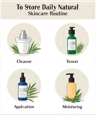 Infographic on skincare routine