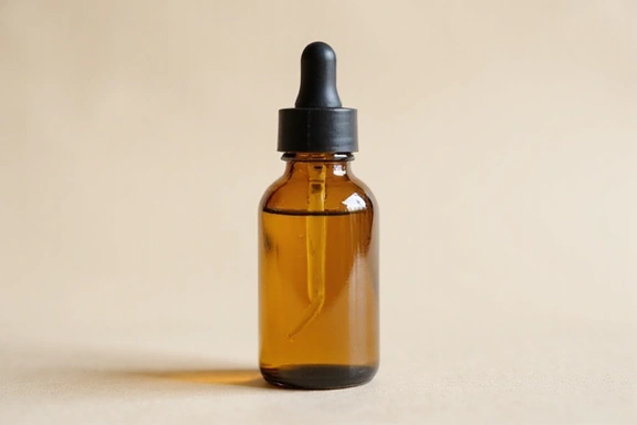 New organic face serum bottle