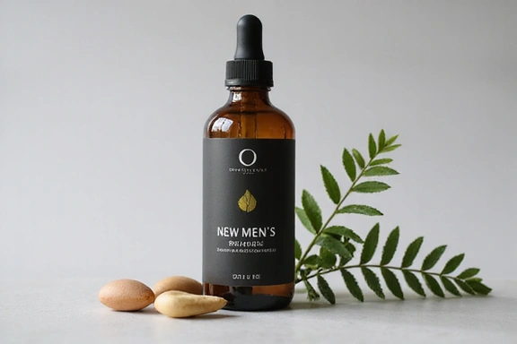 New men's vitality supplement bottle