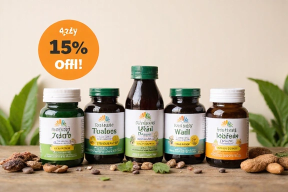Special offer on a bundle of natural supplements